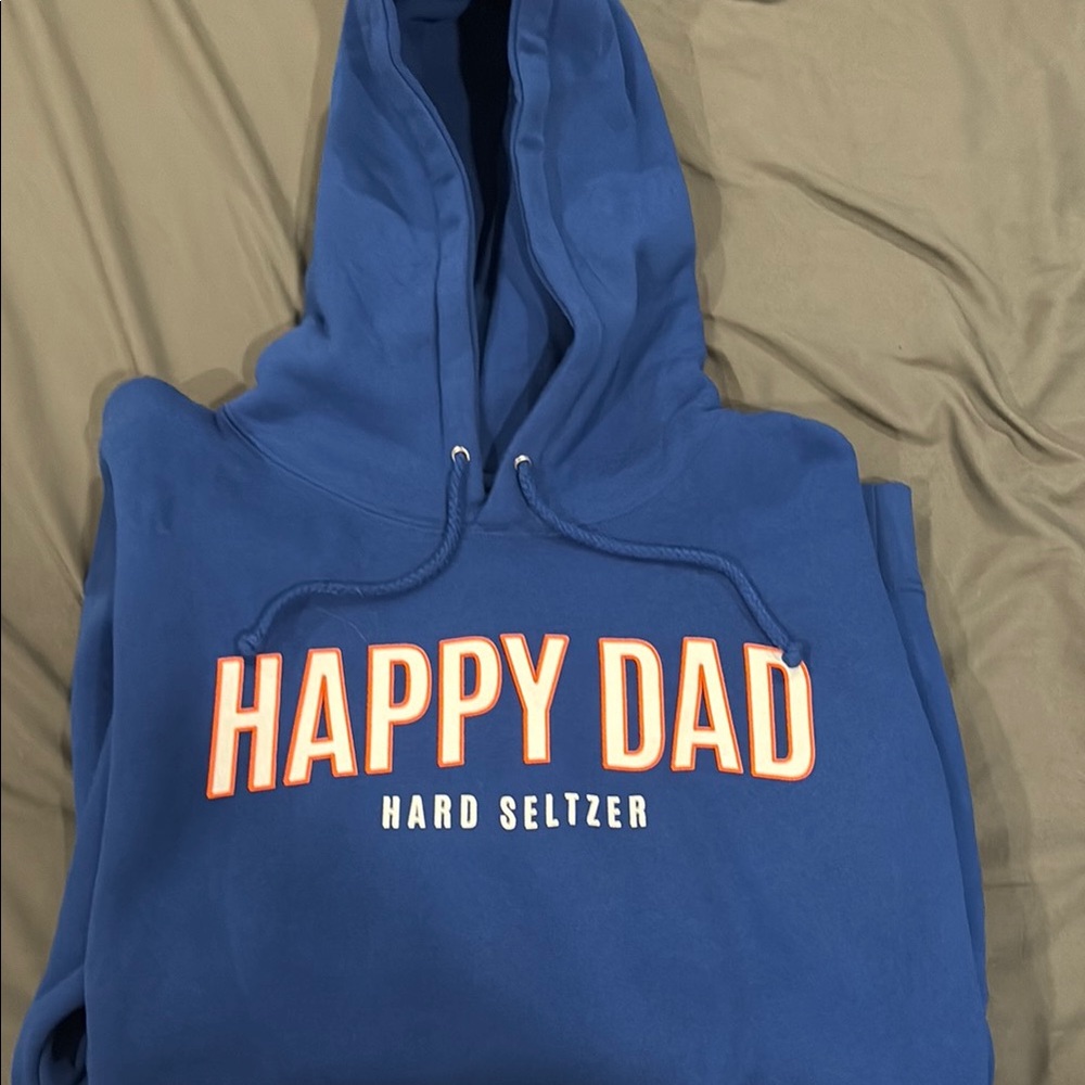Happy Dad Blue Hoodie